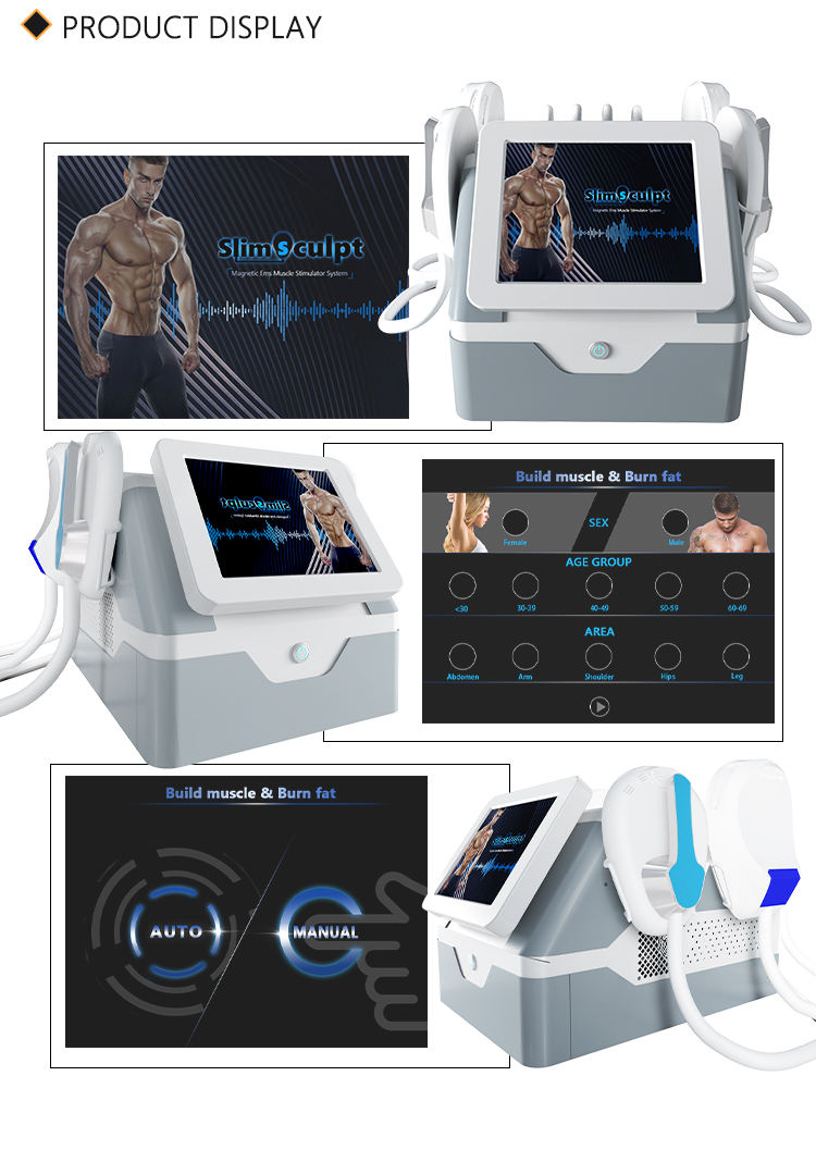 4 handle RF optional Muscle Stimulation Fat Removal machine