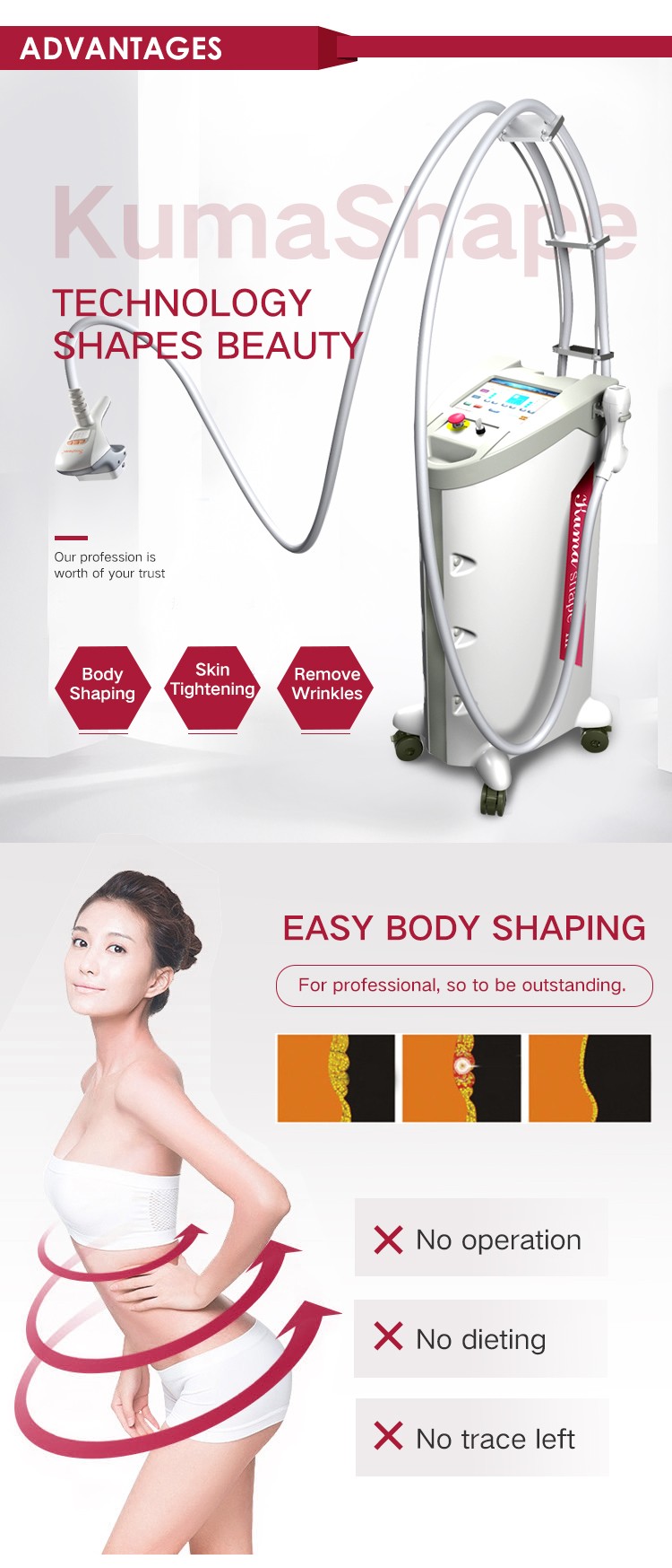 Weight loss rf beauty equipment