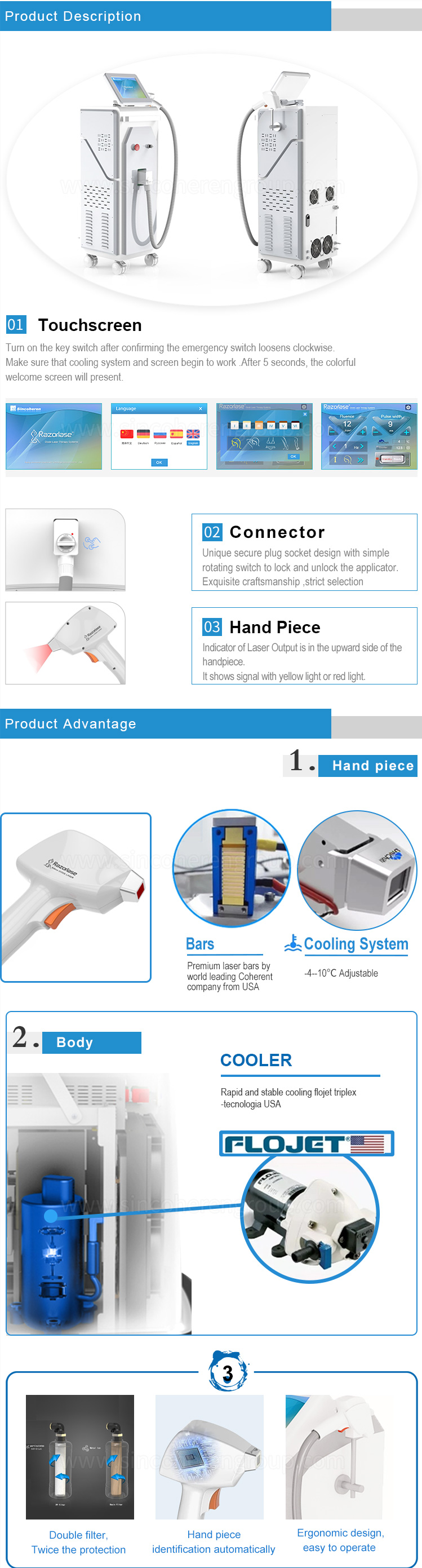 Diode Laser Hair Removal Machine SDL-D